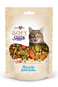 Pochoutka Aiko Cat SOFY Snack Bisciut Fish&Chicken 50g