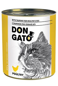Don Gato cat konz. drůbeží 850g