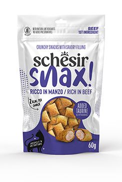 Schesir Cat pochoutka Snax! Hovězí polštářky 60g