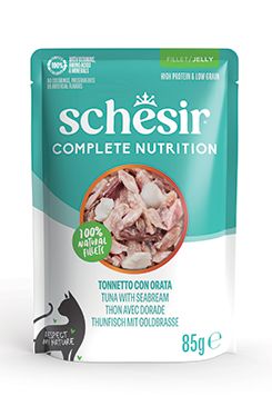 Schesir Cat kapsa Compl.Nutrition Tuňák+pražma želé85g