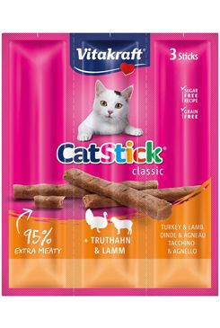 Vitakraft Cat poch. Stick Classic krůta+jehně 3x6g