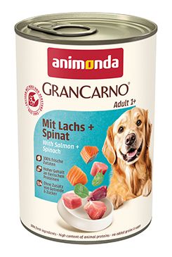 Animonda pes GRANCARNO konz. Adult losos/špenát 400g