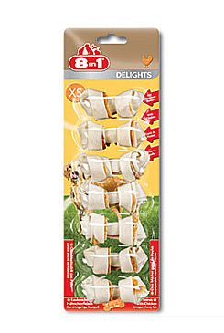 Pochoutka 8in1 Delights Chicken Bones XS/7ks