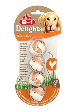 Pochoutka 8in1 Delights Meaty Chewy Balls XS/4ks