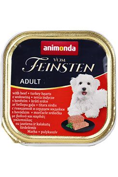 Animonda pes VF paštika Adult hovězí/krůtí srdce 150g