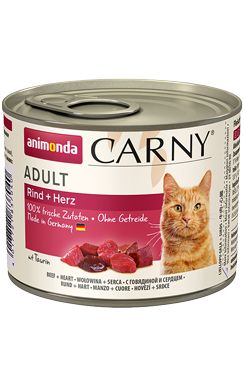 Animonda kočka CARNY konz. Adult hovězí srdce 200g