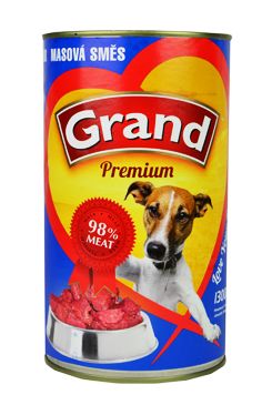 GRAND Dog konz. Premium masová směs 1300g