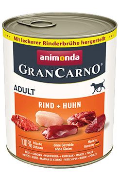 Animonda pes GRANCARNO konz. Adult hovězí/kuřecí 800g