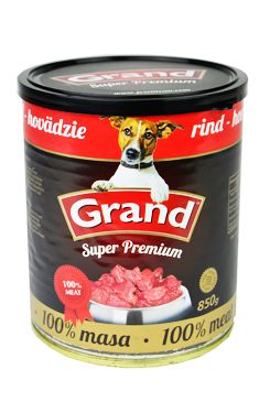 GRAND Dog konz. SuperPremium hovězí 850g