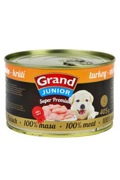 GRAND Dog konz. Superpremium Junior krůtí 405g