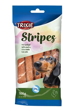 Pochoutka Snack STRIPES drůbeží pro psy 10ks/100g TR