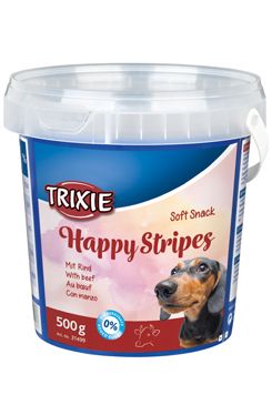 Pochoutka Soft Snack HAPPY STRIPES pro psy 500g TR