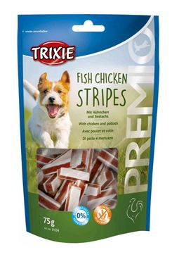 Pochoutka Premio FISH CHICKEN STRIPES pro psy 75gTR