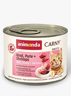 Animonda kočka CARNY konz. Adult hov/krůta/ráčci 200g