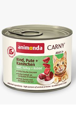 Animonda kočka CARNY konz. Adult hov/krůta/králík 200g