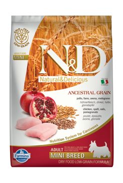 N&D LG DOG Adult Mini Chicken & Pomegranate 7kg