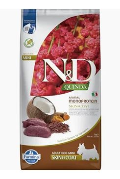 N&D Quinoa DOG Skin&Coat Venison Adult Mini 7kg