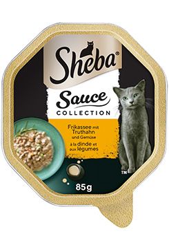 Sheba vanička Sauce Collection s krůtím a zeleninou85g