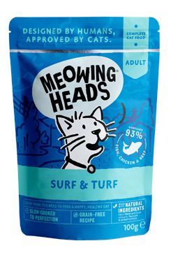 MEOWING HEADS Surf&Turf kapsa 100g