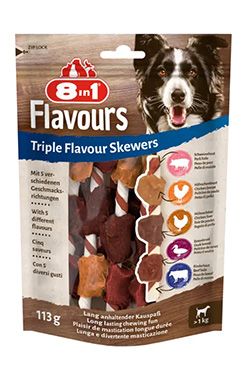 Pochoutka 8in1 Flavours Triple Flav.Skewers 113g/6ks