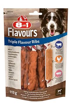 Pochoutka 8in1 Flavours Triple Flavour Ribs 113g/6ks